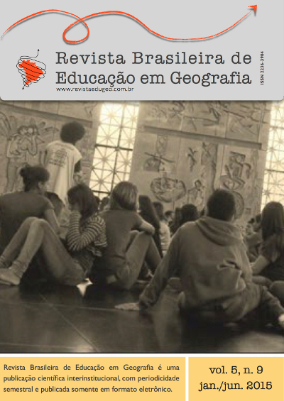 					Visualizar v. 5 n. 9 (2015): Revista Brasileira de Educação em Geografia
				