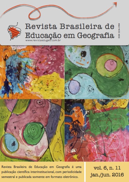 					Visualizar v. 6 n. 11 (2016): Revista Brasileira de Educação em Geografia - Dossiê "GEOGRAFIA NA EDUC. INFANTIL E ANOS INICIAIS DO ENSINO FUNDAMENTAL"
				