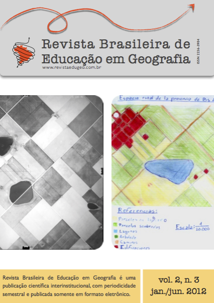					Visualizar v. 2 n. 3 (2012): Revista Brasileira de Educação em Geografia
				